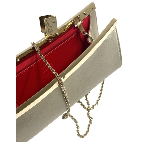 Christian Louboutin Palmette Clutch in Oyster - Picture 5 of 13